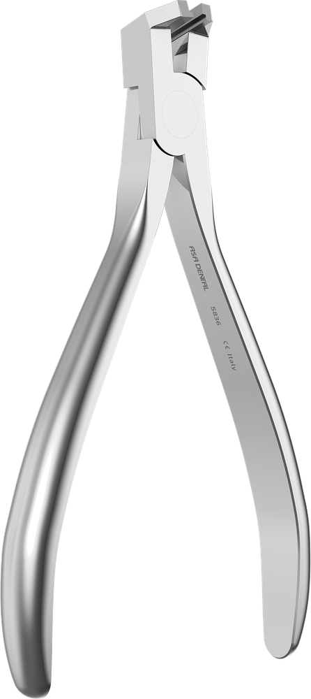 Photographie constructeur de la pince de coupe distale ASA Dental 5836, outil associé distinct de la Weingart 5819